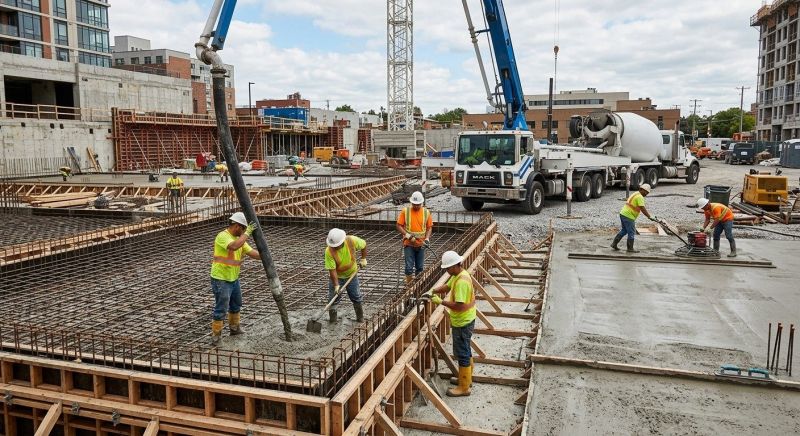 Commercial Concrete Pouring Service