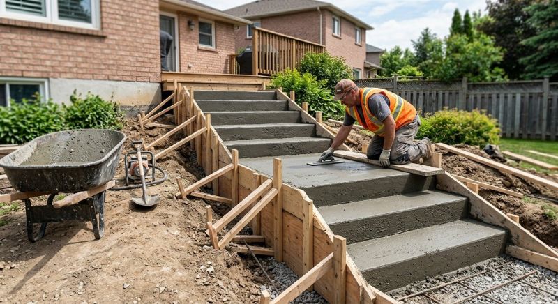 Poured Steps Installation in Salt Lake City, UT