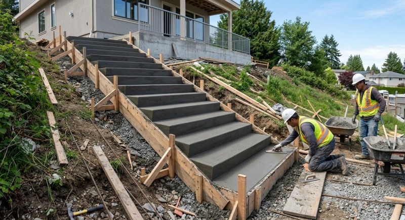 Cement Stairs Installation in Fort Collins, CO