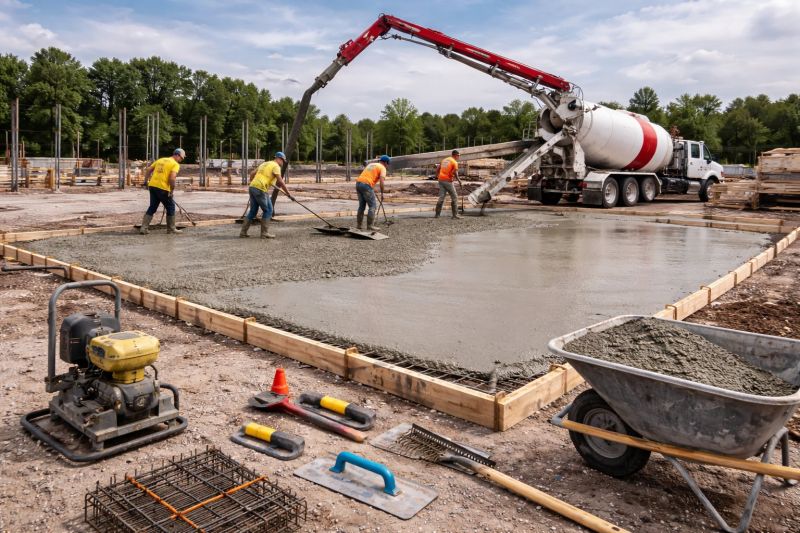 Commercial Slab Construction in Rockville, MD