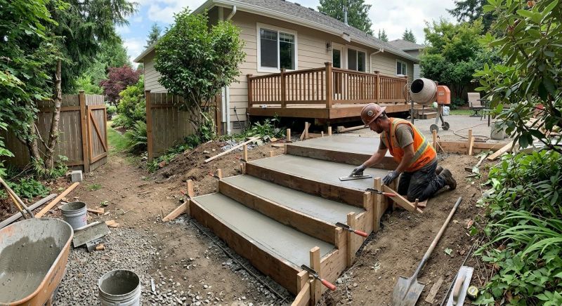 Concrete Steps Replacement in Sacramento, CA