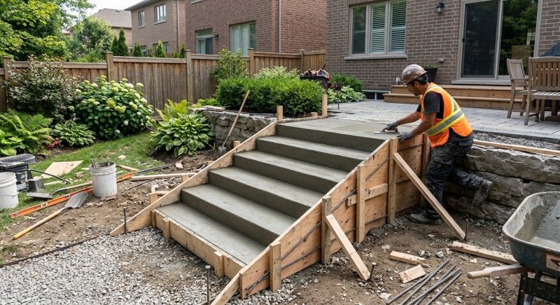 Poured Steps Installation in Fort Collins, CO